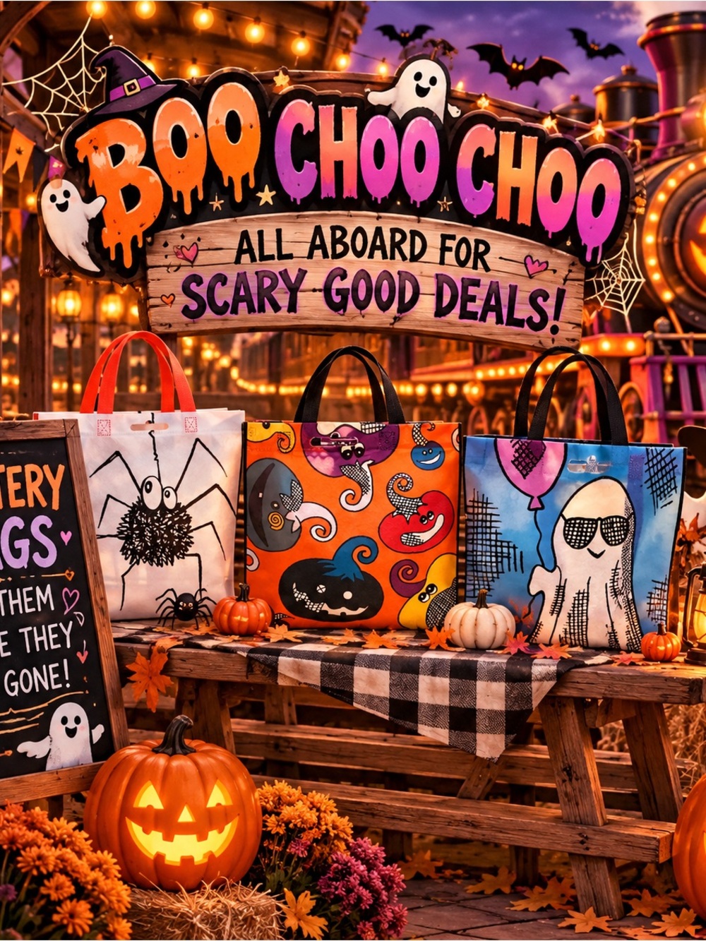 Halloween Reusable Mystery Tote Bag